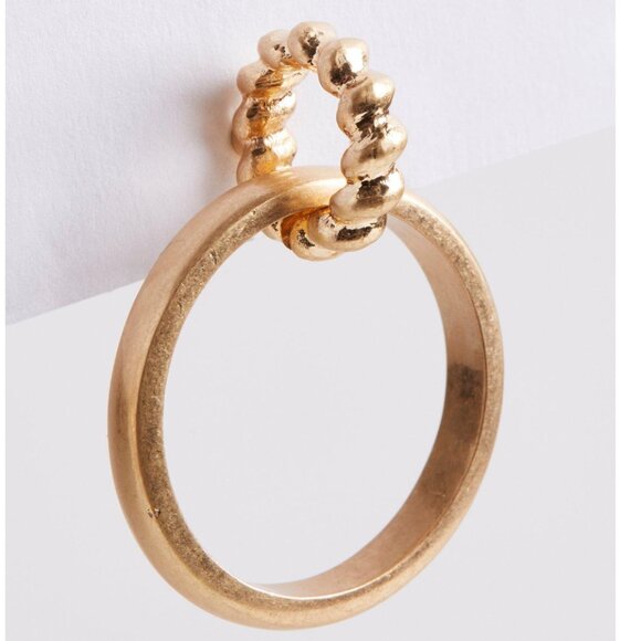 TORRID Double Hoop Gold Earrings NEW - Picture 2 of 3